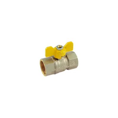 Шаровой кран для газа Tiemme Tornado ВВ, 1/2", желтая бабочка 2390008