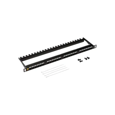 Патч-панель LANMASTER UTP, 19, 24 порта RJ-45, категория 5e, 0.5U, компактная, LAN-PPC24U5E