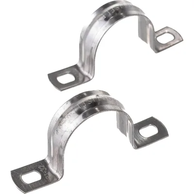 Металлическая двухлапковая скоба FORTISFLEX СМД INOX 31-32 мм 80138