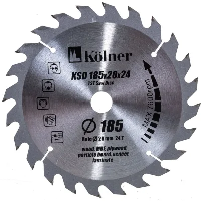 Пильный диск по дереву Kolner KSD 185х20х24Т 8100300058