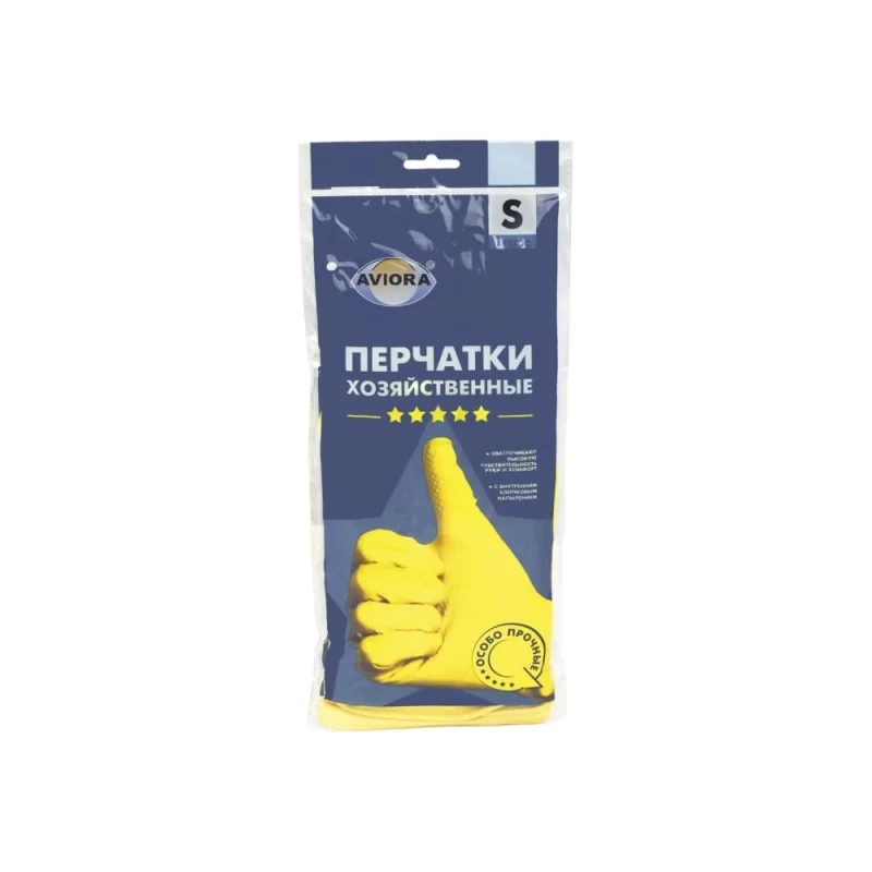 Хозяйственные резиновые перчатки AVIORA 402-701