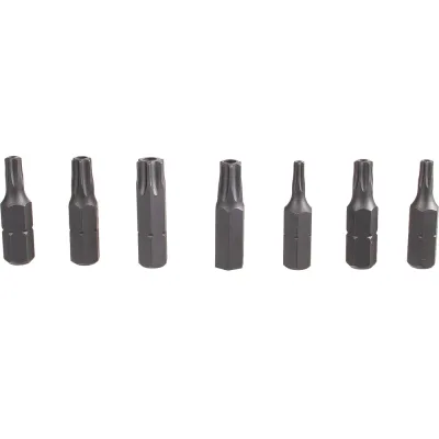 Набор бит TORX с отверстием, 7 шт. FORCE 2071