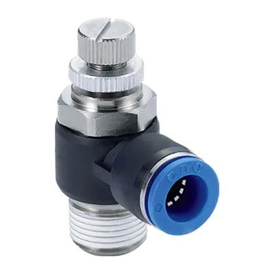 Дроссель с обратным клапаном 6 мм M5 CDC Pneumatics NSC 06M5N