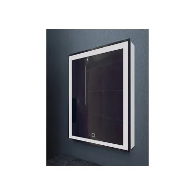 Зеркало шкаф MIXLINE "Минио" 600x800 ШВ, левый, сенсорный выключатель, светодиодная подсветка 547082