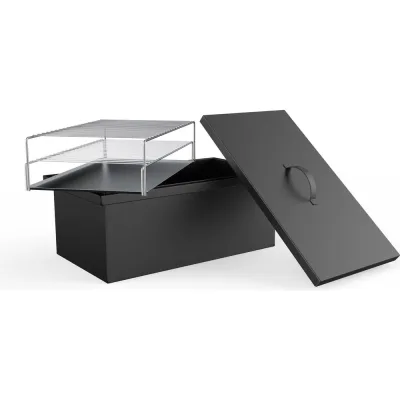 Двухъярусная коптильня с гидрозатвором GRILLUX Smoky Proof BLACK ВЗР1581-01
