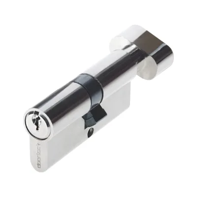 Цилиндр DOORLOCK V 2200Z N серия Variant, никелированный, 35x35 мм, кл/пов. кнопка, 5 ключей 79011