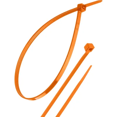 Нейлоновый хомут TDM ELECTRIC 4.8х400 мм, оранжевый, 25 штук SQ0515-0369