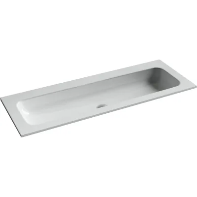 Раковина накладная прямоугольная Ceramicanova Grace, без отверстия под смеситель 1210x457x137 мм, цвет белый, арт. CN7016wx