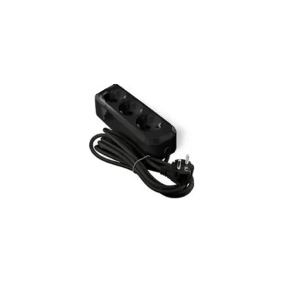 Удлинитель UNIVersal Е-303 ПВС 3x1 3гнезда с/з 2м (еврослот) черный 2180