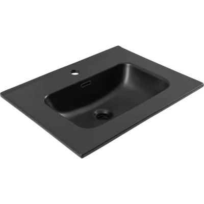 Раковина-столешница Aquanet Flat 60 черный матовый 00329253