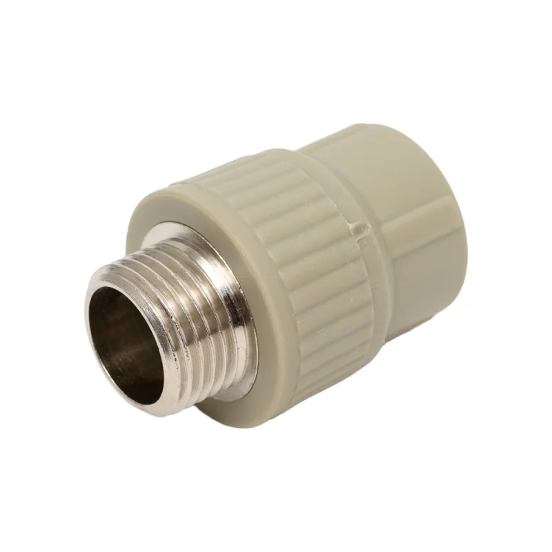Комбинированная муфта LAMMIN ppr нр 20x1/2" 180/30 серый Lm31041020015G