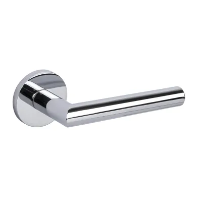 Ручка дверная Fuaro Barrel CP-8 круглая розетка хром (46845)