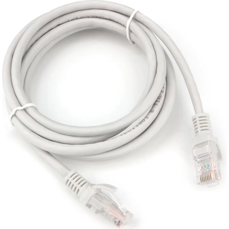 Патч-корд Cablexpert LSZH UTP кат.5e, 2м, литой, многожильный (серый), PP31-2M