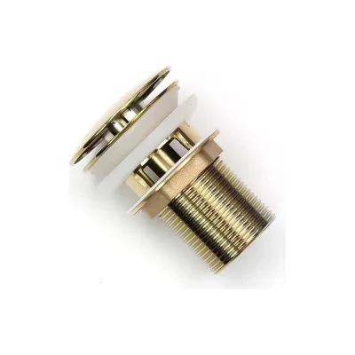 Донный клапан MELANA с переливом, золото, в блистере MLN-335304G