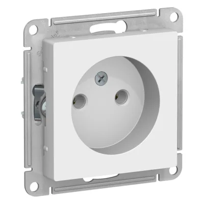 Розетка Systeme Electric AtlasDesign встраиваемая лотос без заземления (ATN001341)