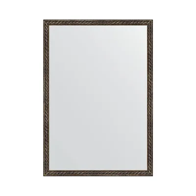 Зеркало EVOFORM в багетной раме - витая бронза 26 mm (48x68 cm) 0787