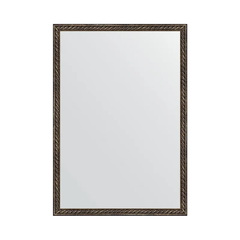 Зеркало EVOFORM в багетной раме - витая бронза 26 mm (48x68 cm) 0787