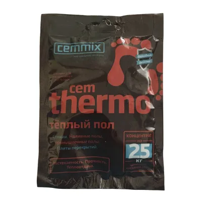 Добавка для теплых/ наливных/ промышленных полов и стяжек цементная Cemmix CemThermo концентрат саше 50 мл