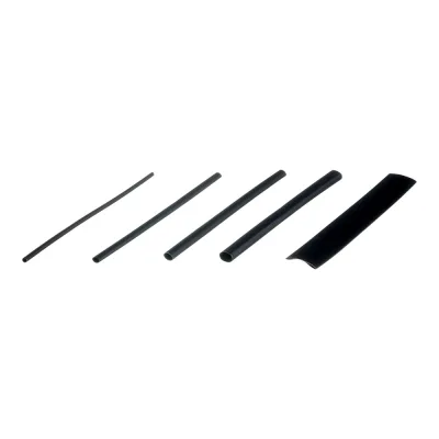 Трубка термоусадочная КВТ ТУТ(HF) 2/1-10/5 мм 100 мм черная (180 шт.)