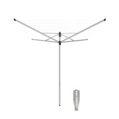 Сушилка для белья напольная Brabantia Lift-O-Matic SplitPole 40 м 1870х2710х2710 мм серая металлик