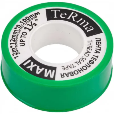 ФУМ лента Terma MAXI 1 1/2", 12 м х 12 мм х 0.1 мм 20153
