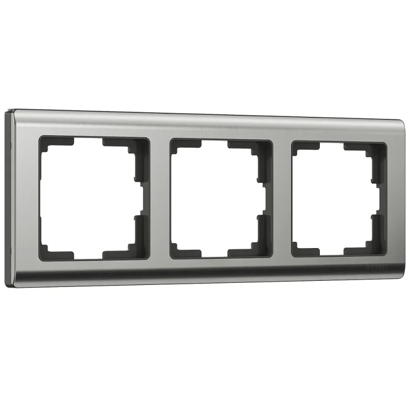 Рамка Werkel Metallic трехместная никель глянцевая (a051001)