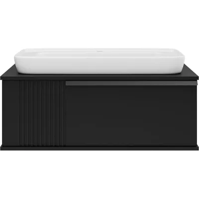 Тумба с раковиной Brevita savoy 90 черный УТ000014896
