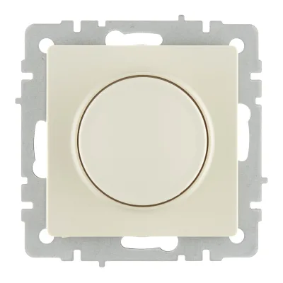 Диммер IEK Brite встраиваемый бежевый поворотно-нажимной (BR-D20-0600-K10)