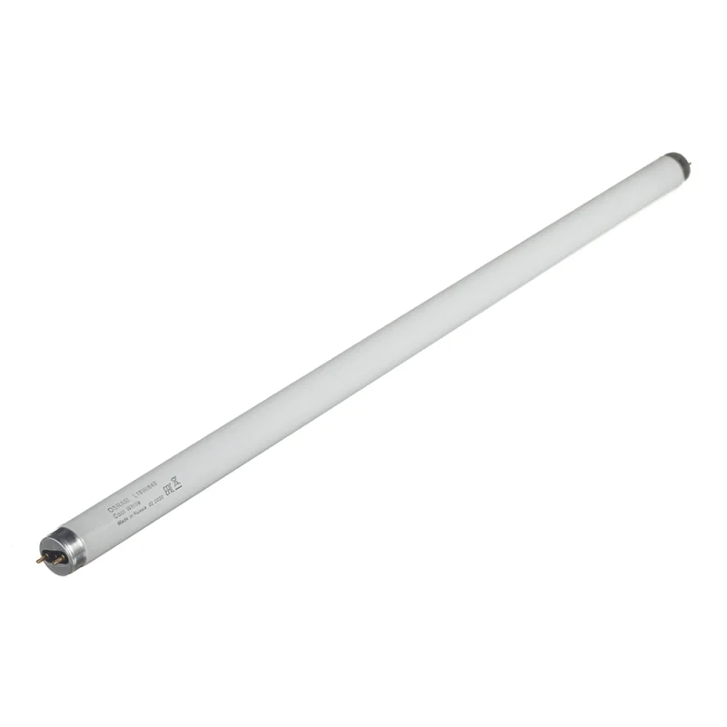 Лампа люминесцентная Osram G13 T8 18 Вт 4000К нейтральный свет трубка 590 мм (55650/9652/959652)