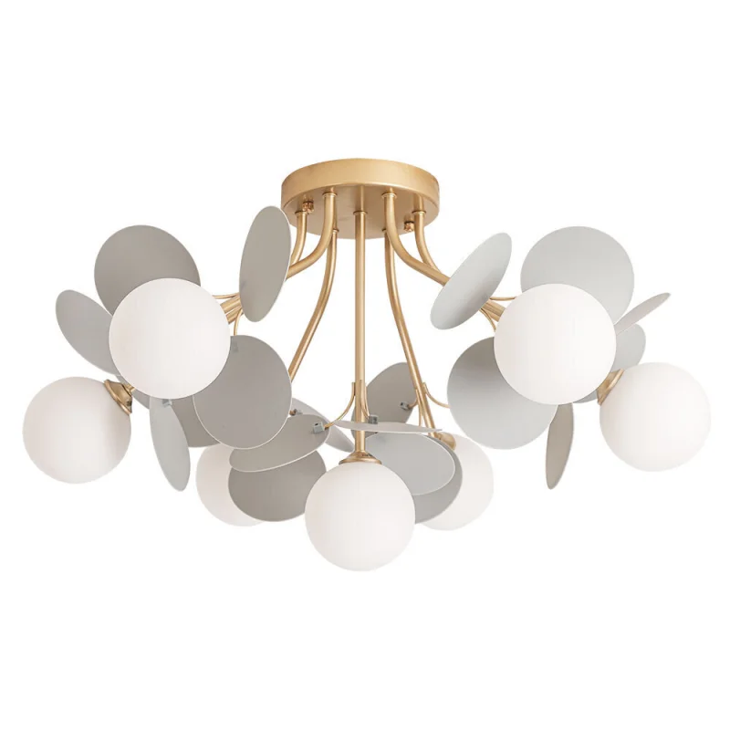 Люстра потолочная Arte Lamp Peacock G9 280 Вт 20 кв.м (A1369PL-7GY)