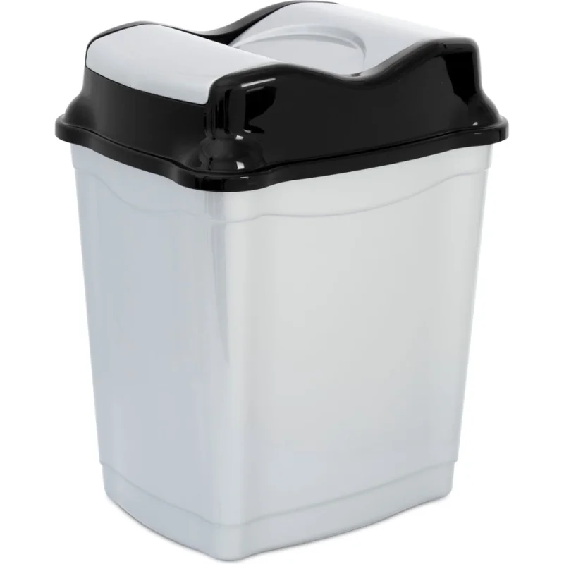 Ведро для мусора HOBBY LIFE WHIRPOOL серое 28 л HL011503