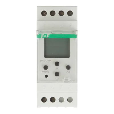 Реле времени модульное F&F PCZ-525 230 В 16 А тип AC/DC 1НО+1НЗ (EA02.002.005)