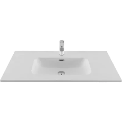 Раковина-столешница Aquanet Flat 100 белый матовый 00330426