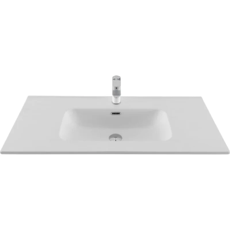 Раковина-столешница Aquanet Flat 100 белый матовый 00330426