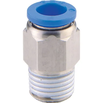 Фитинг 10 мм с наружной металлической резьбой R1/8" CDC Pneumatics PC 1001