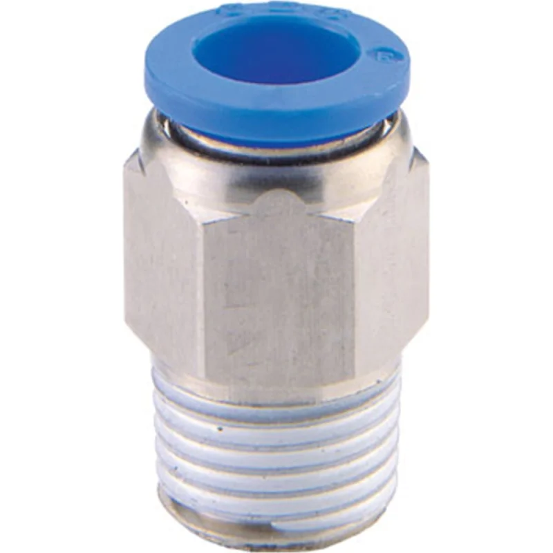 Фитинг 10 мм с наружной металлической резьбой R1/8" CDC Pneumatics PC 1001