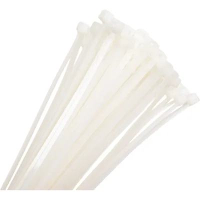 Нейлоновые стяжки Fortisflex КСС 3x250 мм, белый, 100 шт. 89893