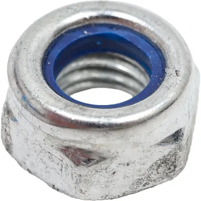 Гайка с нейлоновой вставкой STEELREX DIN 985, цинк, М6, 200 шт. 0219006000B500020064