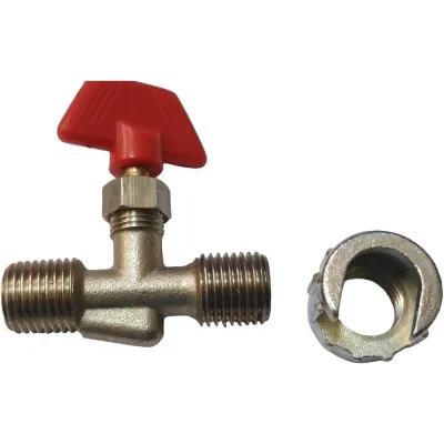 Краник Pegas SP022 резьба наружная с гайкой M1/4"xM1/4" Pegas pneumatic 4401