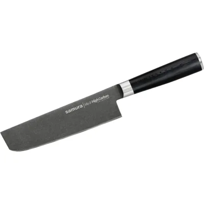 Кухонный нож накири Samura Mo-V Stonewash 167 мм, G-10 SM-0043B/K