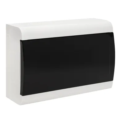 Щит распределительный навесной EKF SlimBox PROxima ЩРН-П-15 пластиковый IP41 201,5х320,5х99,5 мм 15 модулей прозрачная дверь серый (sb-n-15)