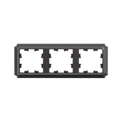 Рамка Systeme Electric AtlasDesign Antique трехместная мокко (ATN100603)