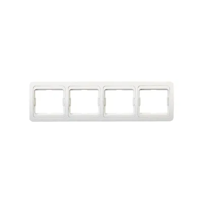 Рамка Smartbuy 4-местная горизонтальная белая Марс SBE-02w-00-FR-4