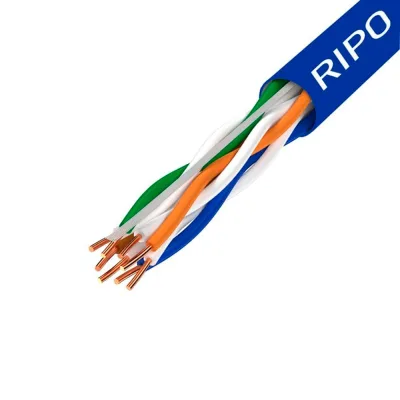 Интернет-кабель (витая пара) UTP CAT6 4х2х0,57 мм Ripo синий (305 м)