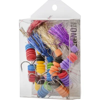 Приманки джиговые Lucky John LJ PENNON BARBELLWORM MIX2 5 шт LJPB002-02