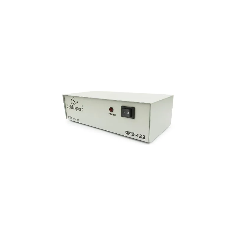 Разветвитель Cablexpert, VGA, 1 компьютер - 2 монитора, каскадируемый, HD15F/2x15F, GVS122