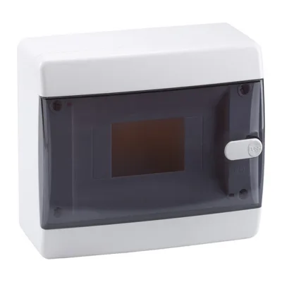 Щит распределительный навесной КЭАЗ OptiBox ЩРН пластиковый IP41 170х218х102,9 мм 8 модулей (145775)