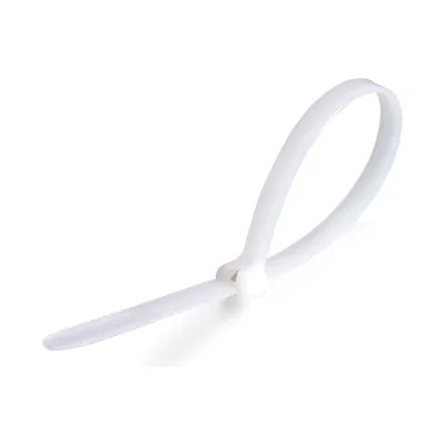 Нейлоновые стяжки FORTISFLEX КСЗ 10х600 белые 100 шт. 74111