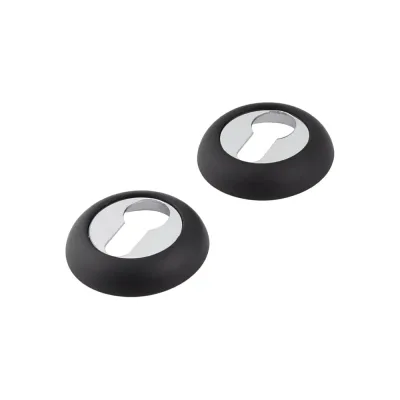 Ключевая накладка под евроцилиндр ESCUR EURO/FIN SC-01 BLACK 940000202115