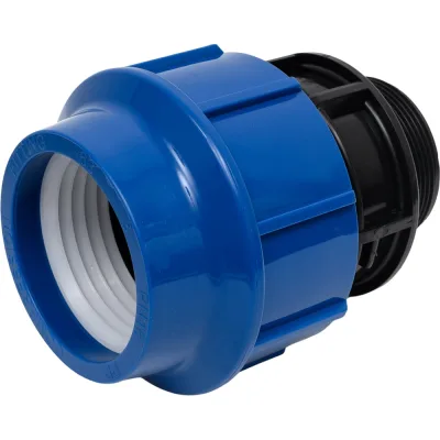 Муфта компрессионная для ПЭ труб нр LAMMIN 63x2" Lm34103063050